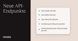 Erhalte mit der Kinsta-API mehr Einblicke in Traffic und Nutzerinteraktionen