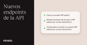 Gestiona el auto-login al WP Admin con la API de Kinsta