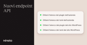 Gestisci i plugin e i temi di WordPress con l’API di Kinsta