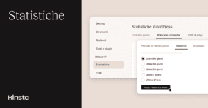 Puoi approfondire l’analisi del sito con le Statistiche di MyKinsta