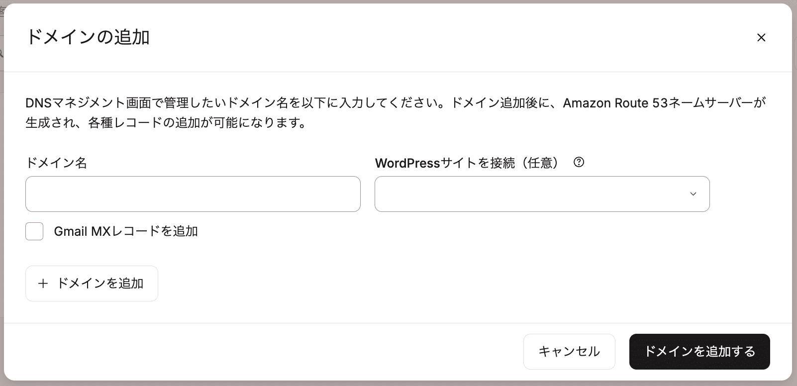 KinstaのDNSにドメインを追加