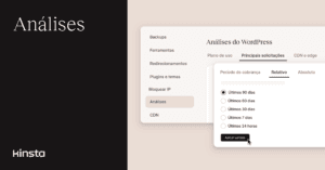Explore mais a fundo as Análises de sites no MyKinsta
