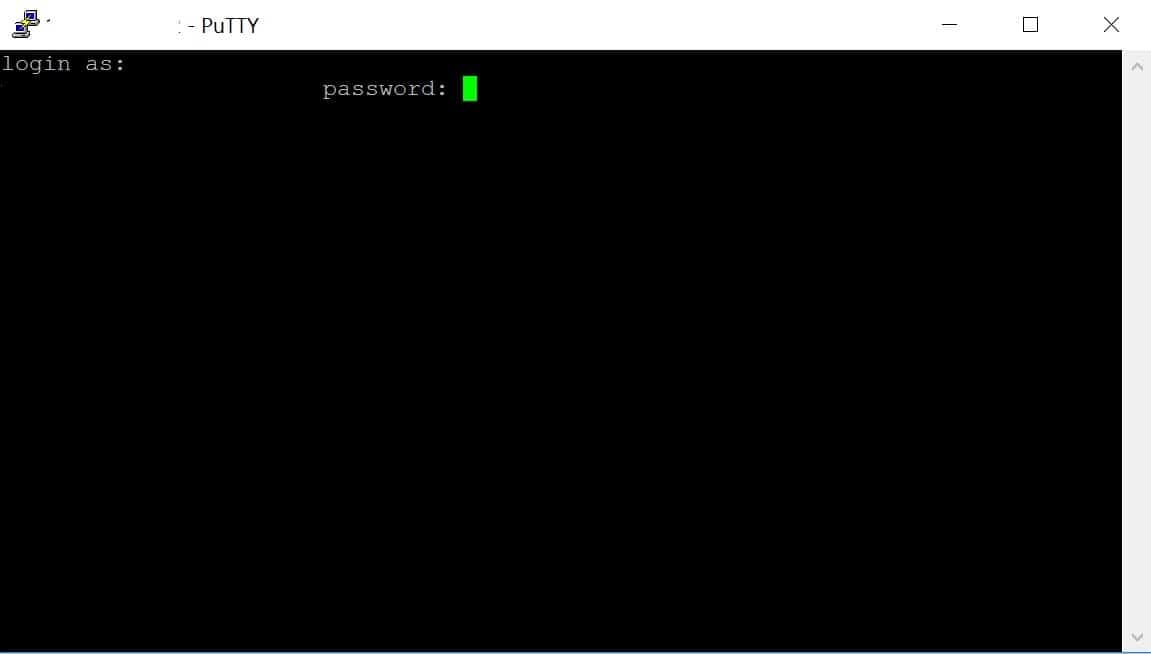 Gib dein SSH-Passwort in PuTTY ein.