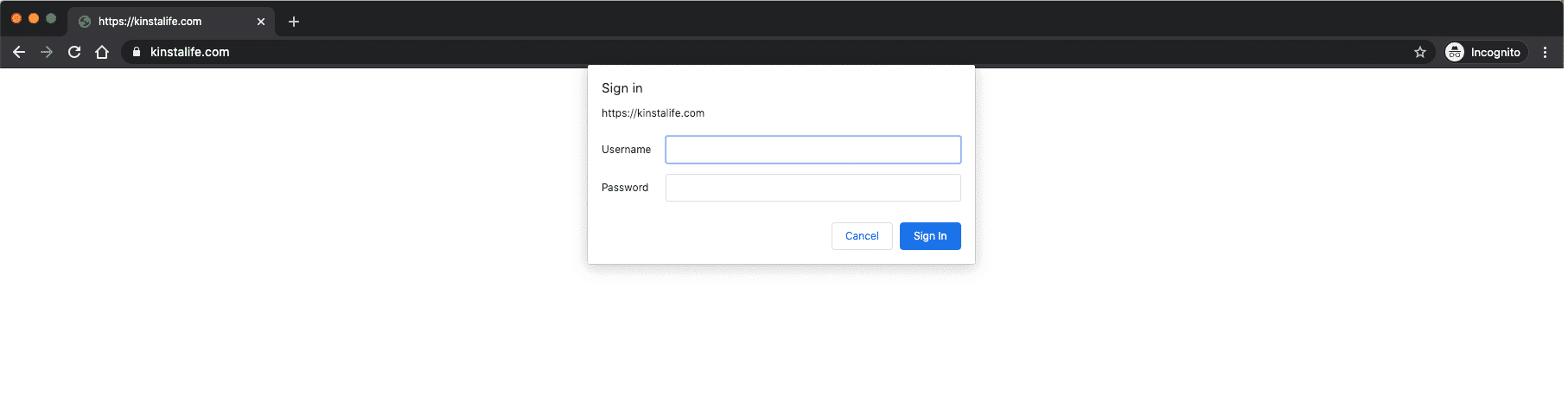 .htpasswd authentication prompt