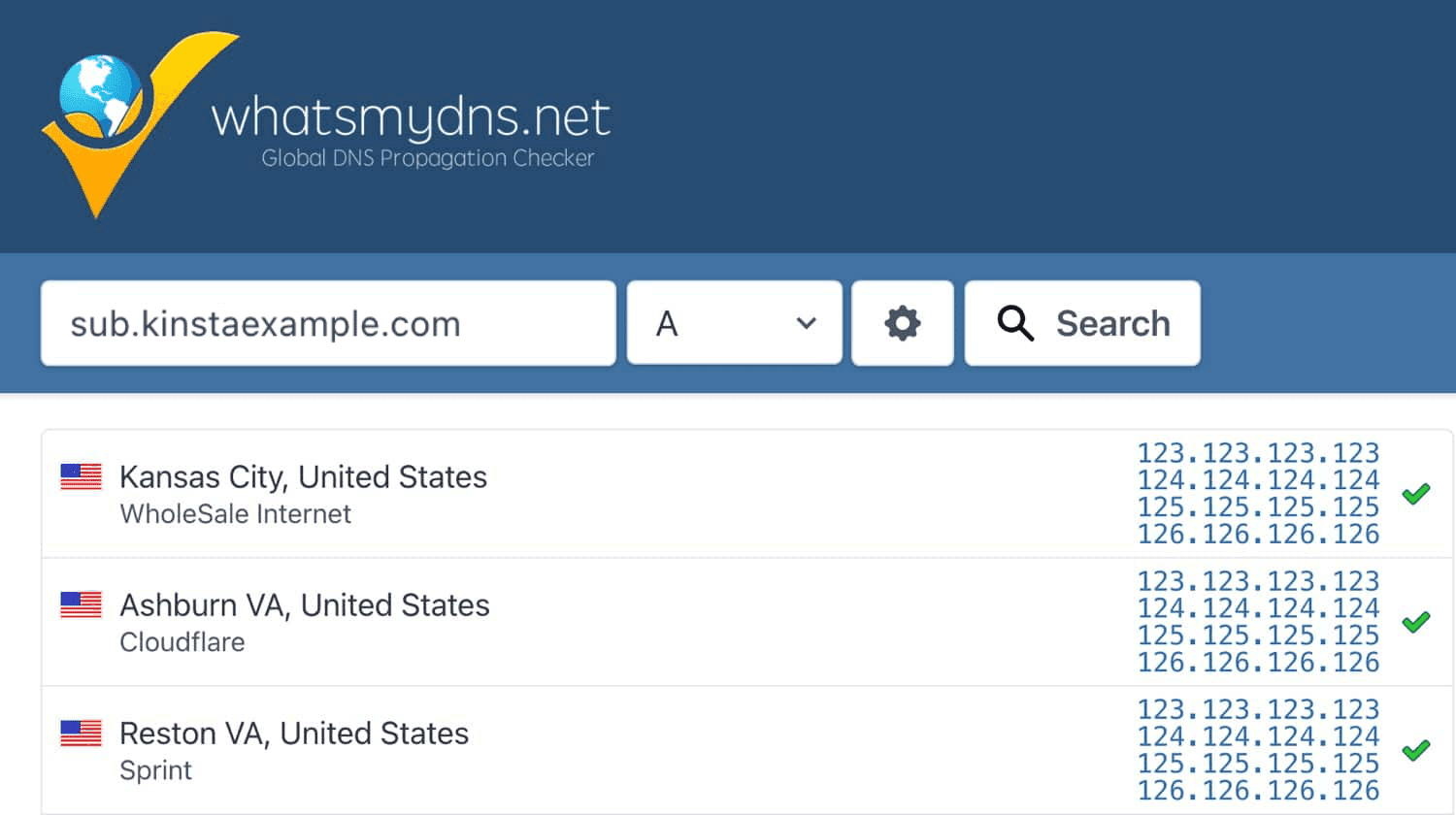 Subdomain, die auf mehrere IP-Adressen verweist