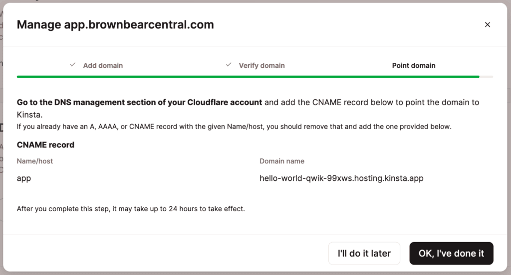 Verweise auf deine Anwendungsdomain