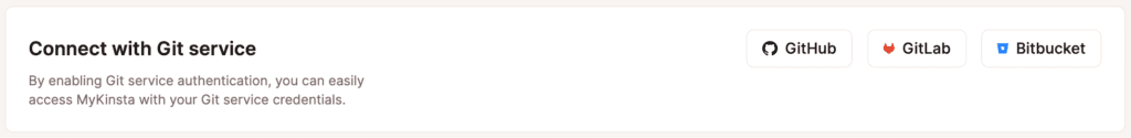 Verbind je Git service met MyKinsta.