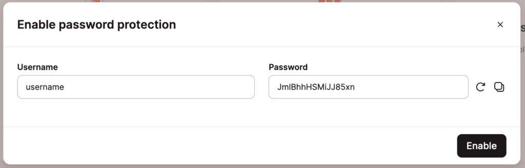 .htpasswd username and password