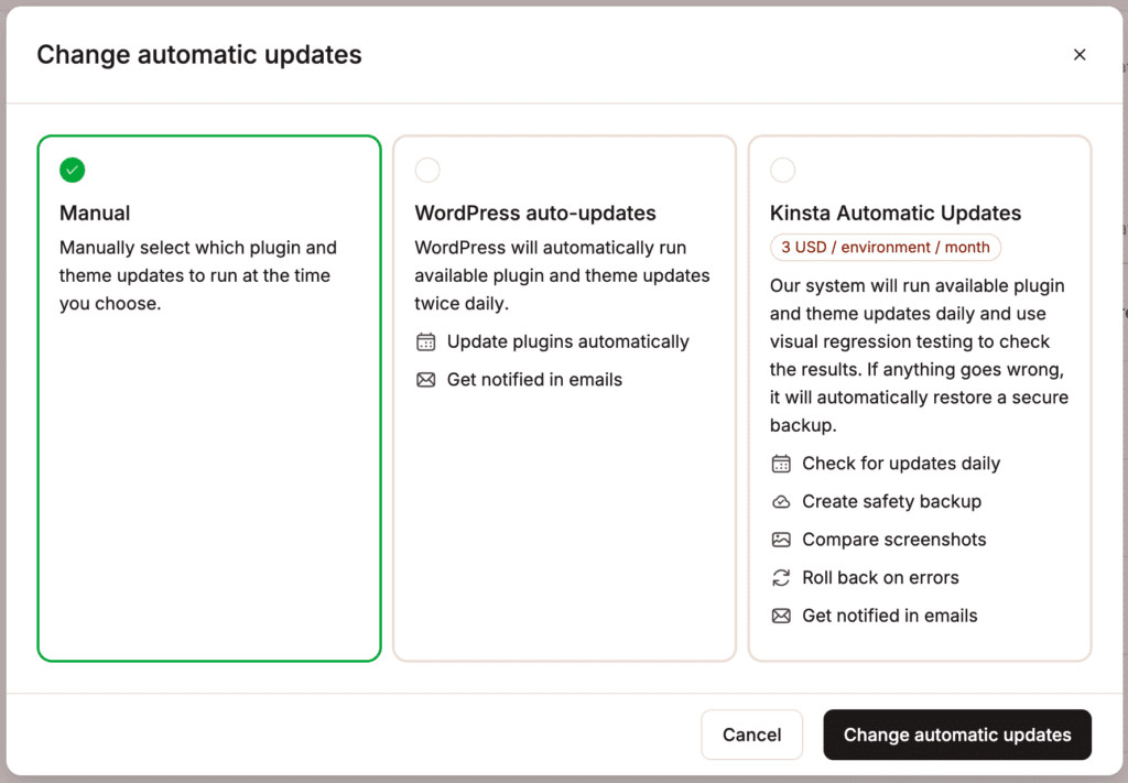 Disable or change automatic updates for a single plugin or theme.