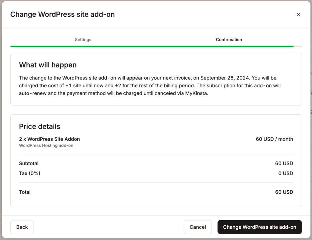 WordPress Hosting - Add-Ons - Kinsta® Docs