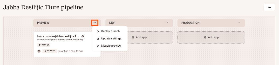 Implante manualmente o aplicativo de pré-visualização ou atualize as configurações.