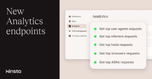 Access more visitor data with the Kinsta API