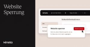 Lasse eine Seite „verschwinden“ mit der Funktion Umgebung sperren