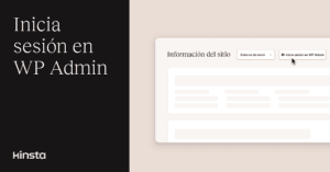 Inicia sesión en tus paneles de administración de WordPress con un solo clic en MyKinsta