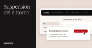 Cómo hacer que un sitio «desaparezca» suspendiendo el entorno