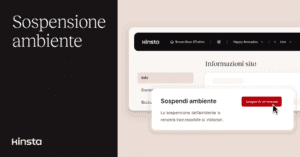 Fai “scomparire” un sito con l’opzione Sospendi Ambiente