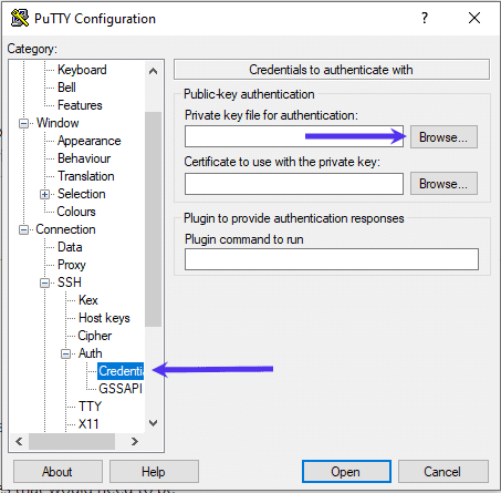 PuTTYにSSH秘密鍵ファイルを追加