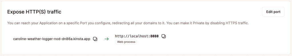 The domain, hostname and port of the application.