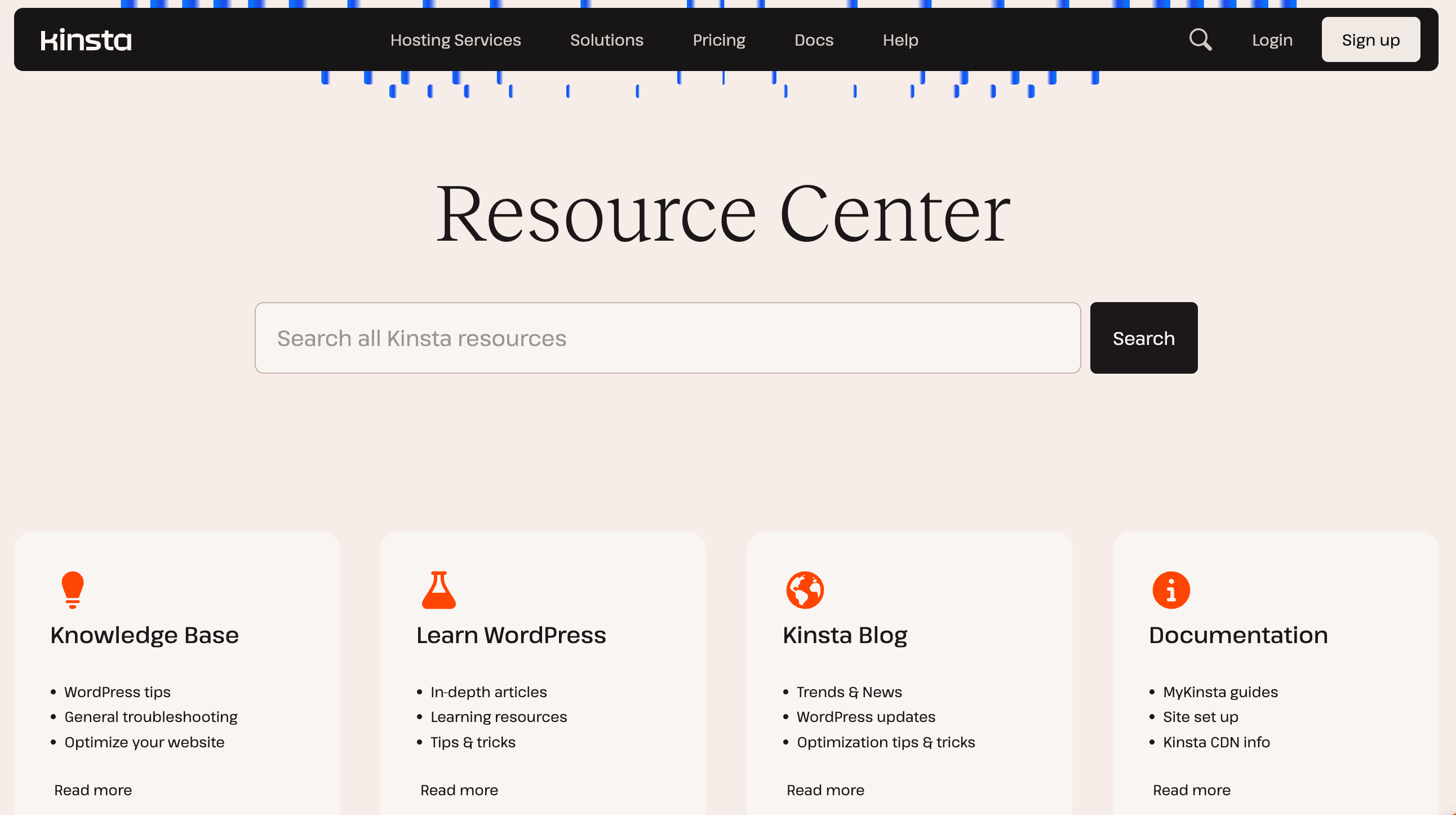 リソースセンターの検索機能