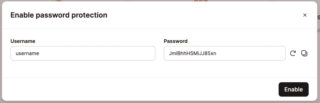 .htpasswd保護のユーザー名とパスワードを設定