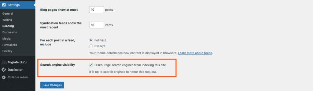 Search engine indexing disabled on staging site.