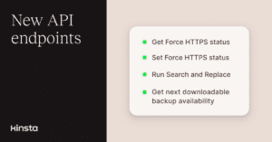 Manage domains, HTTPS, logs, and backups with the Kinsta API