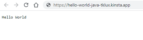 Quick Start Templates - Java - Kinsta® Docs