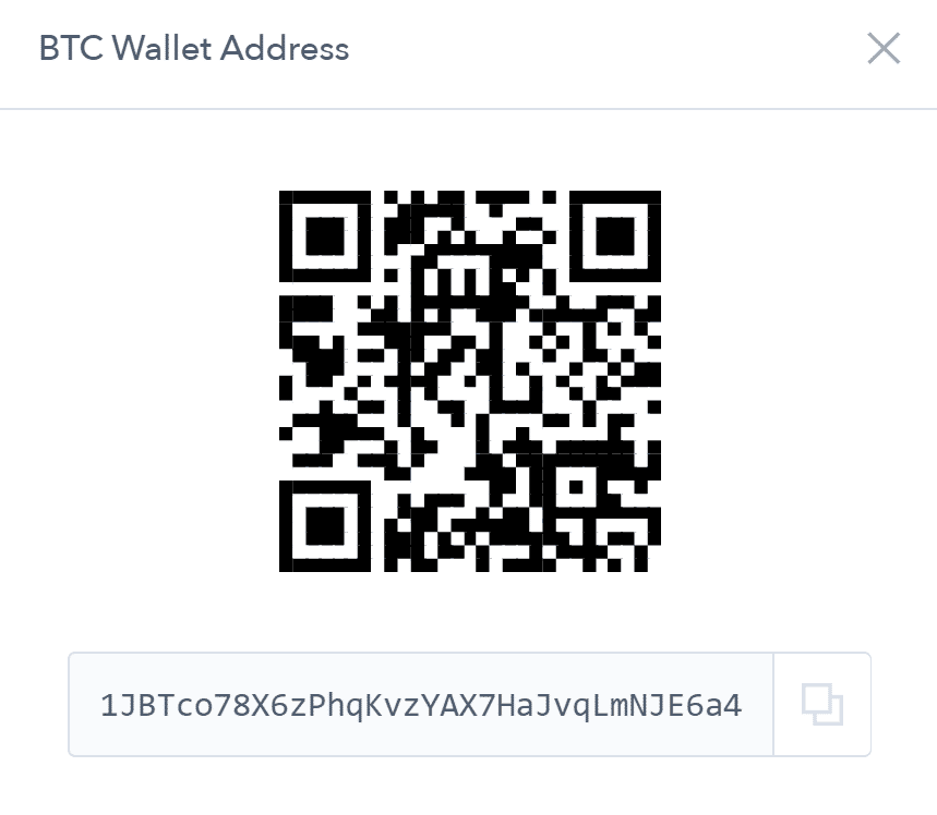 Adresse des Bitcoin-Wallets