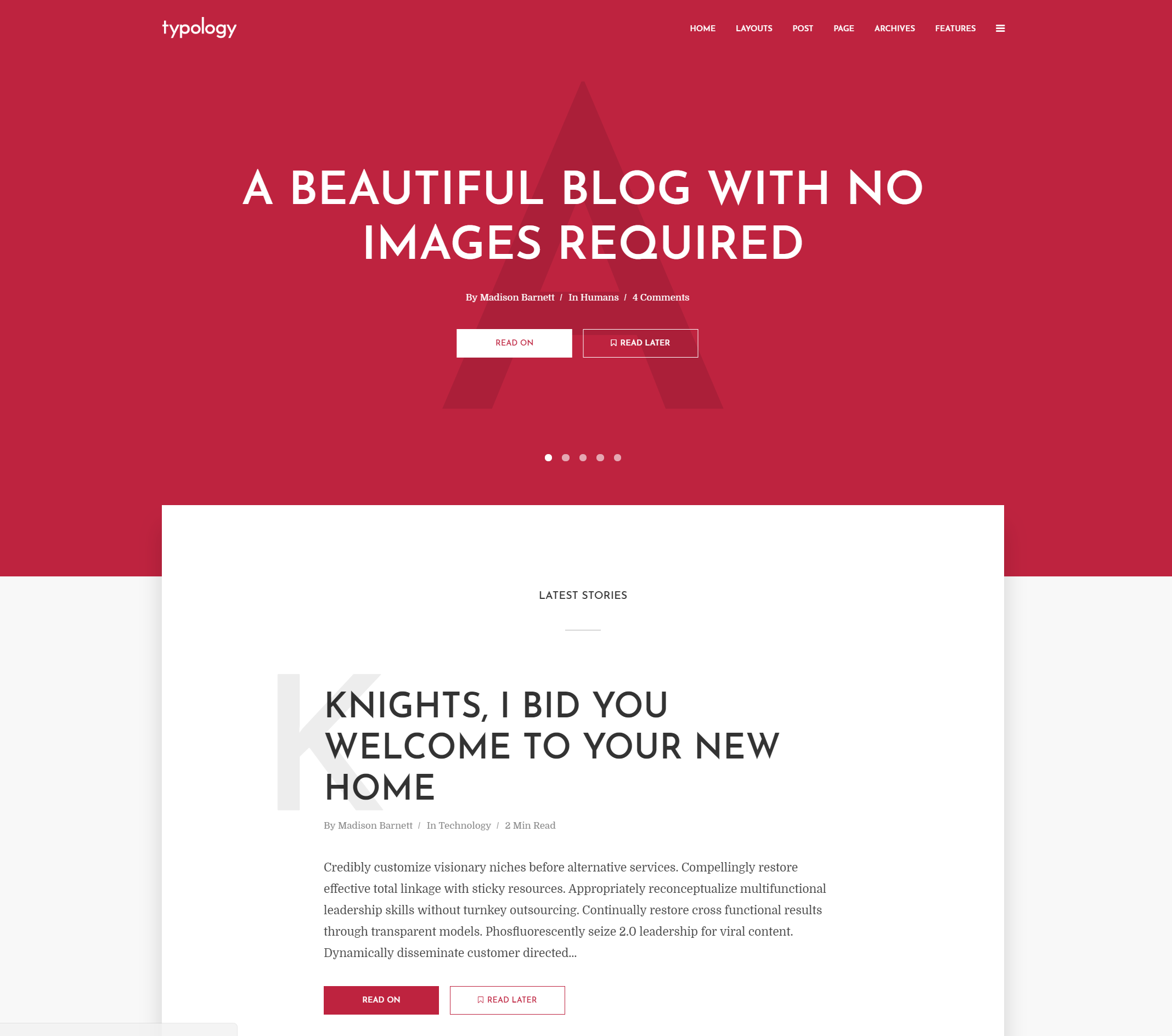 Typology WordPress-Theme