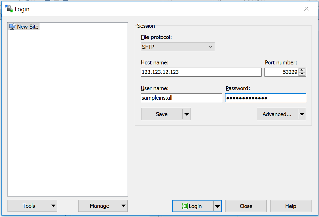 SFTP mit WinSCP-Client