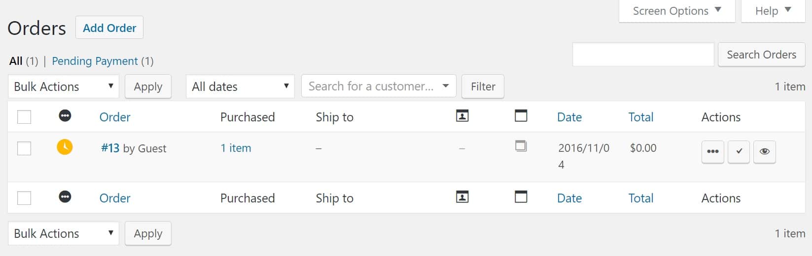 WooCommerce orders WooCommerce-Bestellungen