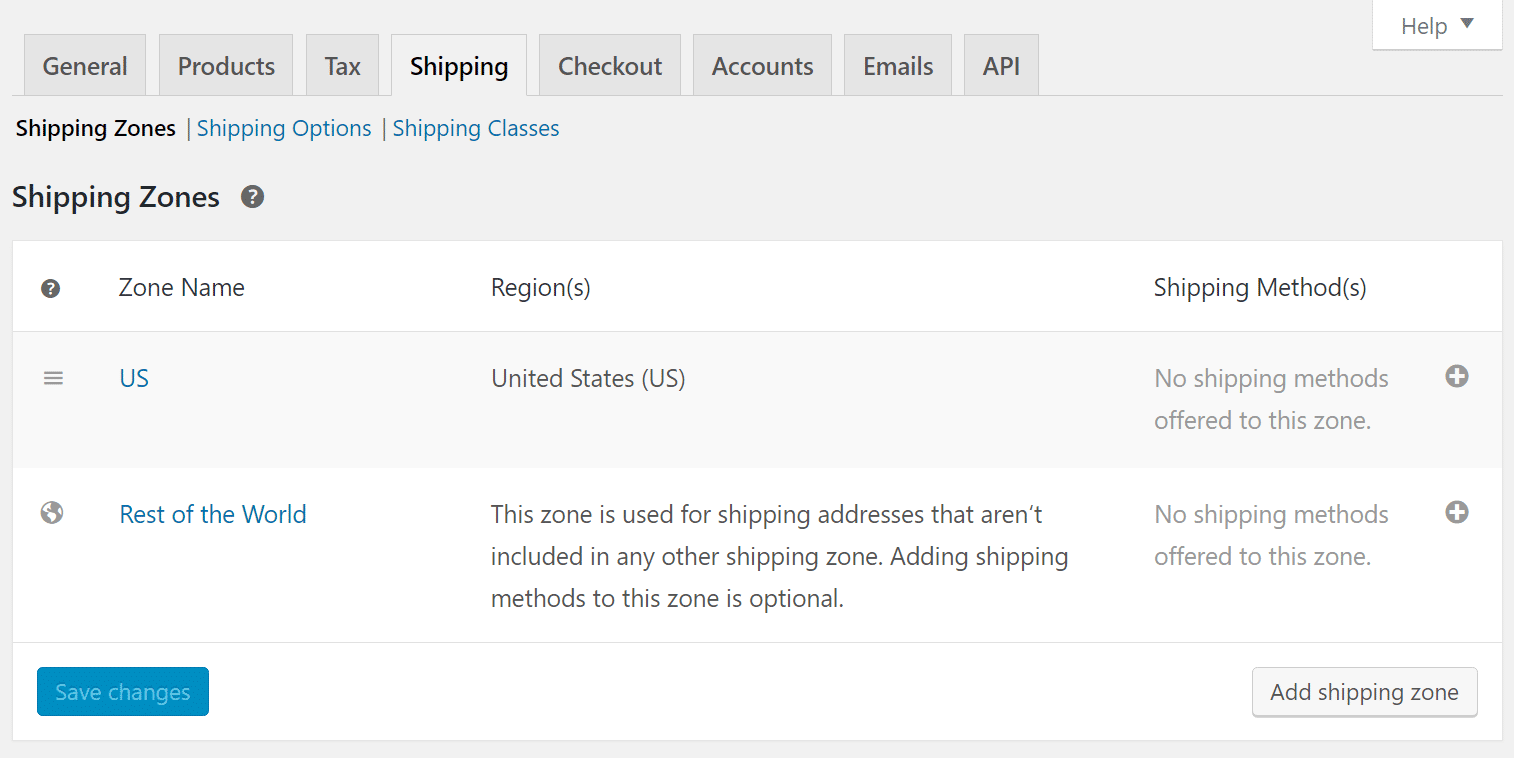 WooCommerce shipping setup WooCommerce Versand-Setup