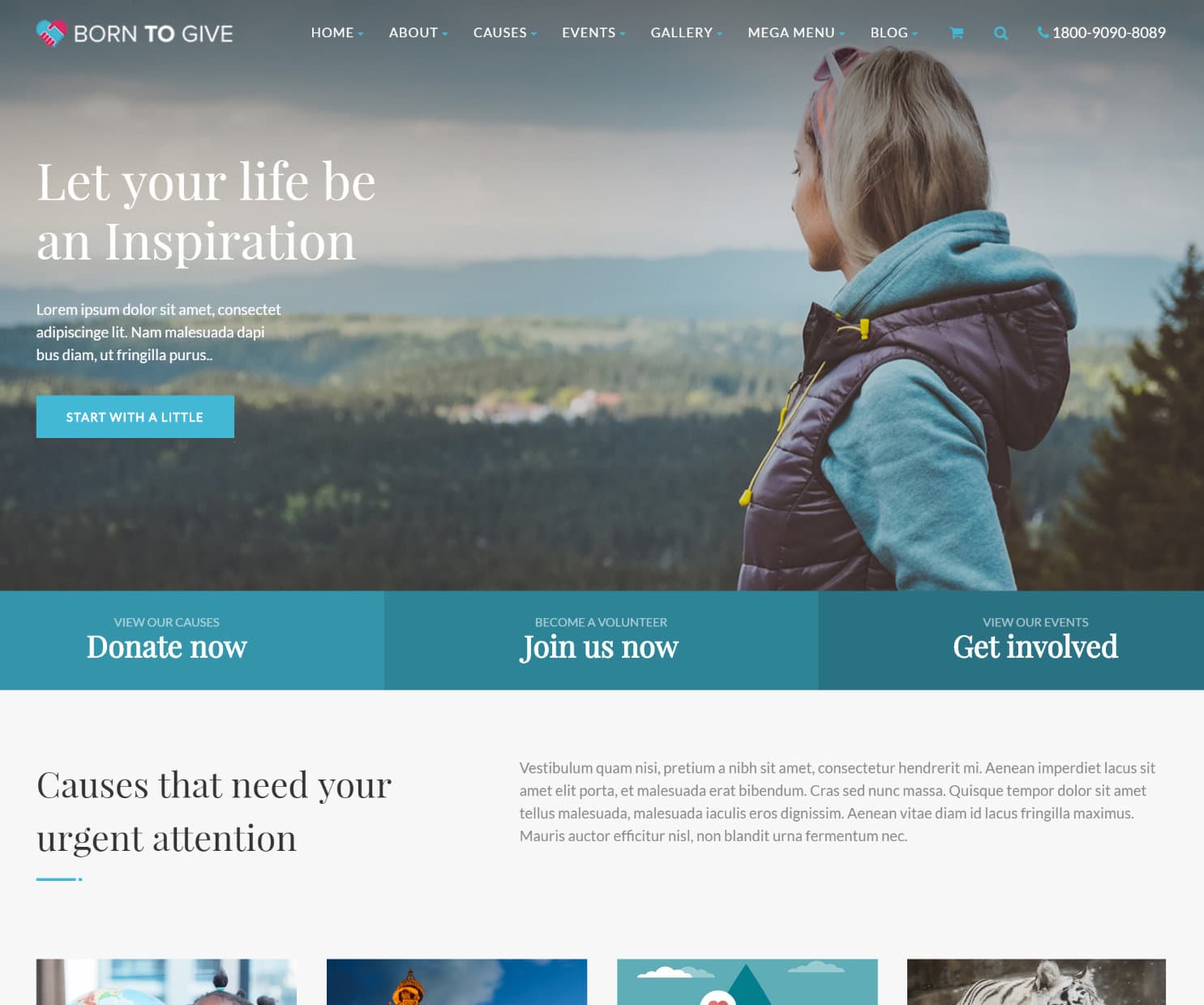 Born to Give WordPress-Theme