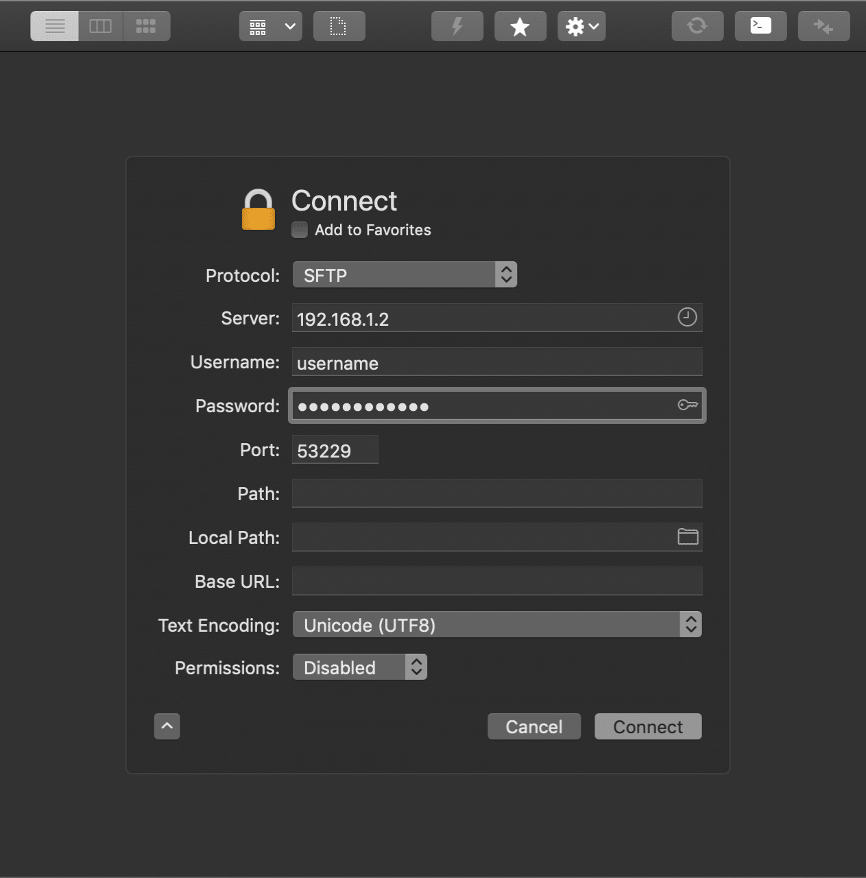 SFTP client
