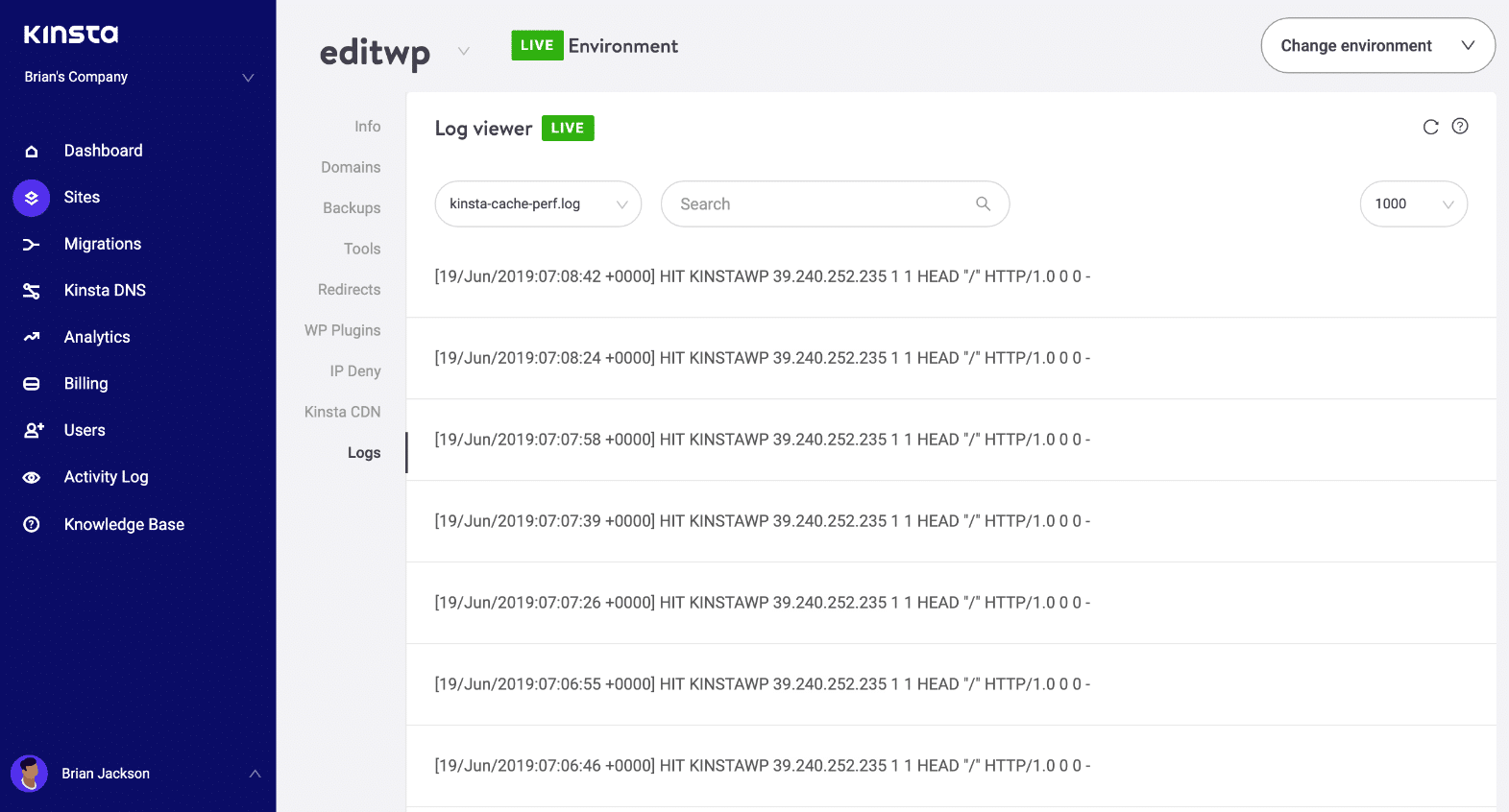WordPress Cache-Protokoll