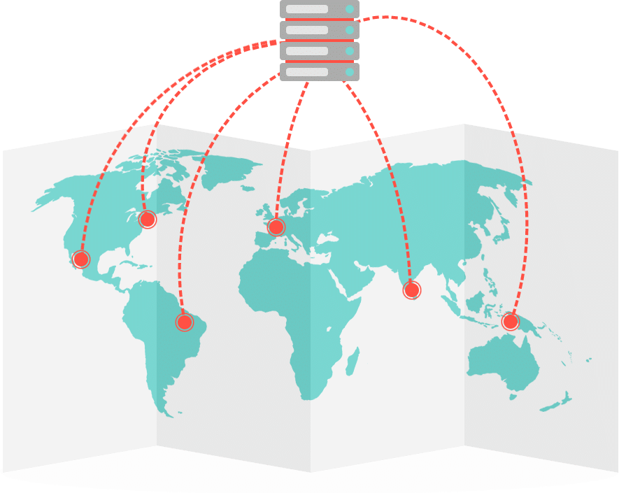 Geografische Website-Performance