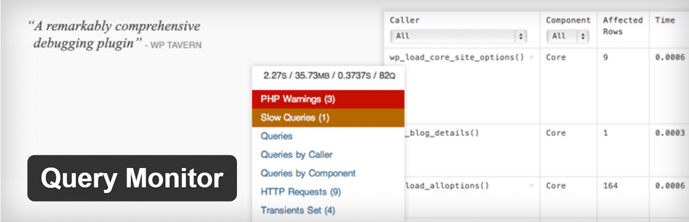 Query Monitor WordPress plugin