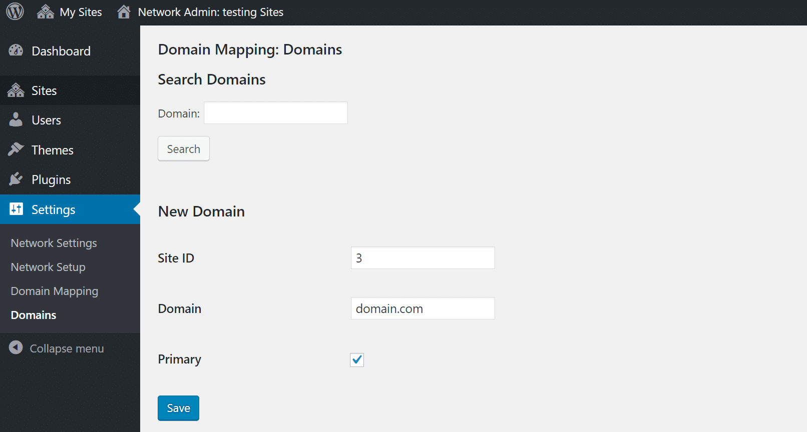 Domain Mapping zur ID