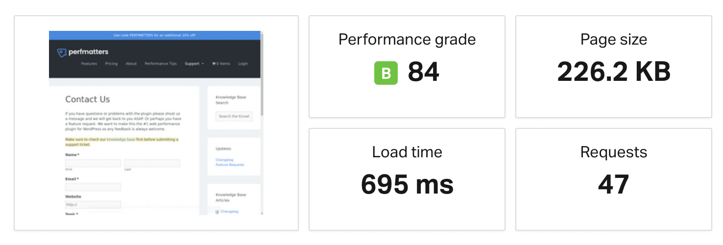 Geschwindigkeitstest der Webseite mit mehreren Weiterleitungen