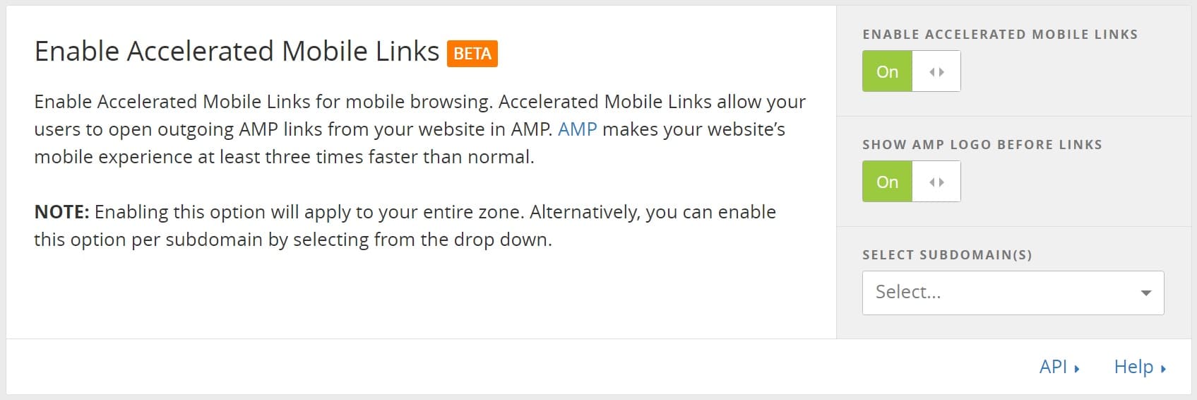 Cloudflare Accelerated mobile Links