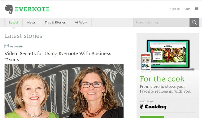 evernote wordpress seiten