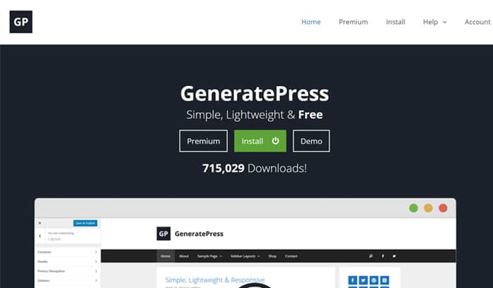 generatepress wordpress seiten