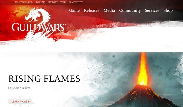 Guild Wars 2 WordPress seiten