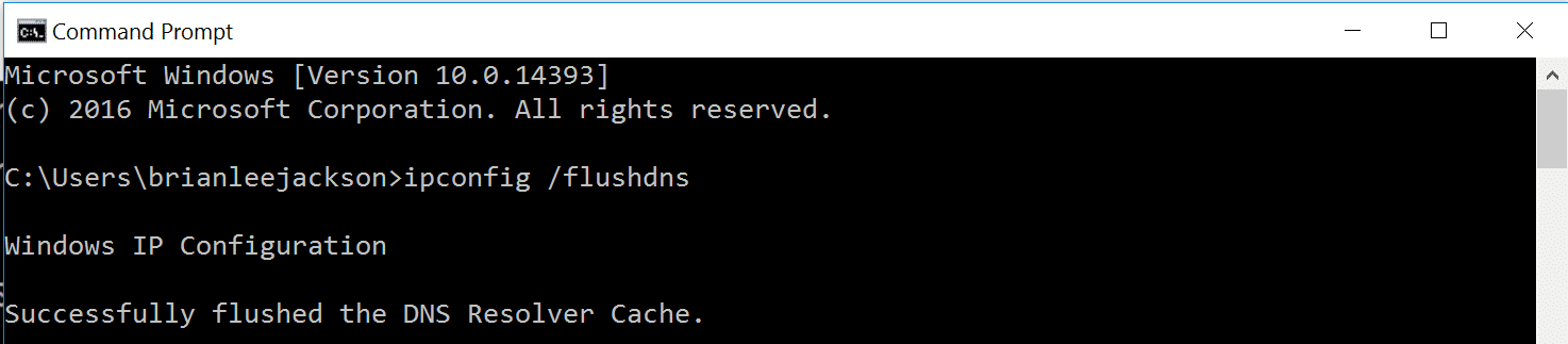 Leerer DNS Resolver Cache