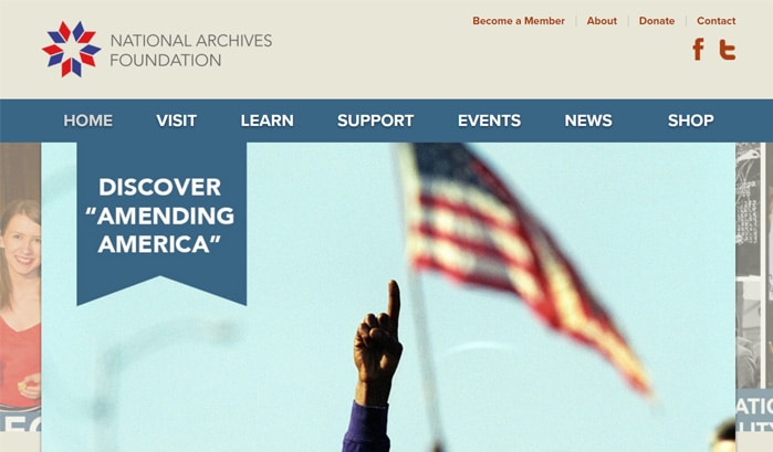 national archives foundation wordpress seiten