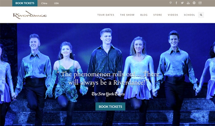 riverdance wordpress seiten