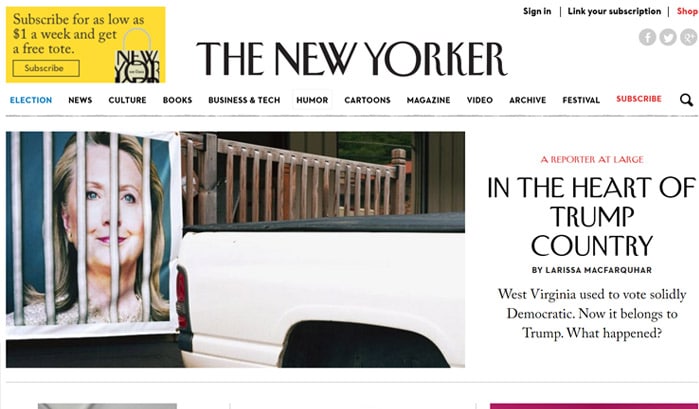 the new yorker wordpress seiten