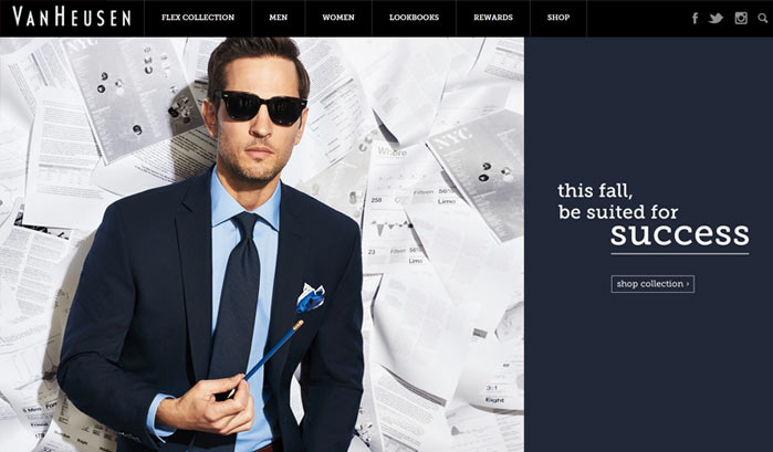 van heusen wordpress seiten