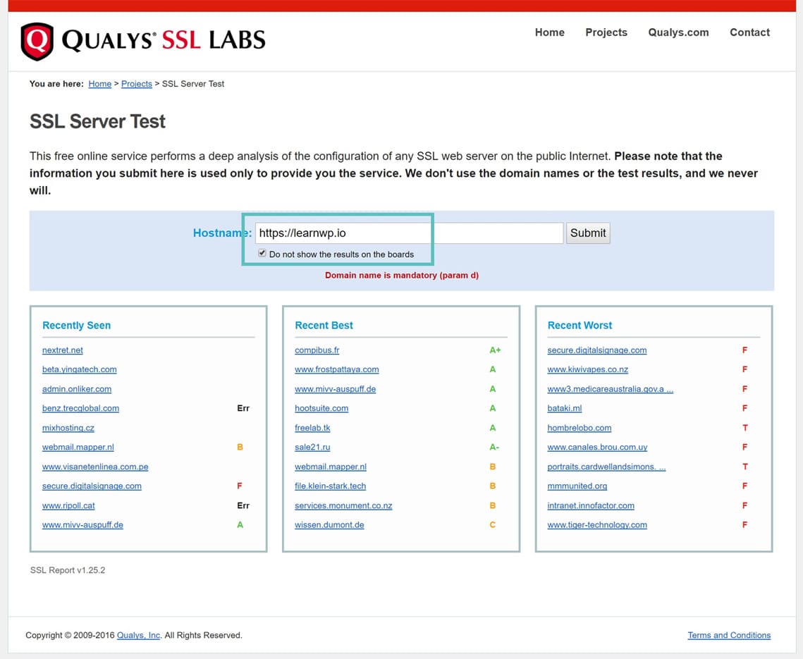 SSL Check Domain