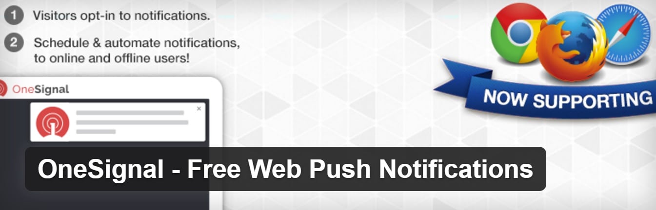 onesignal web push notifications plugin